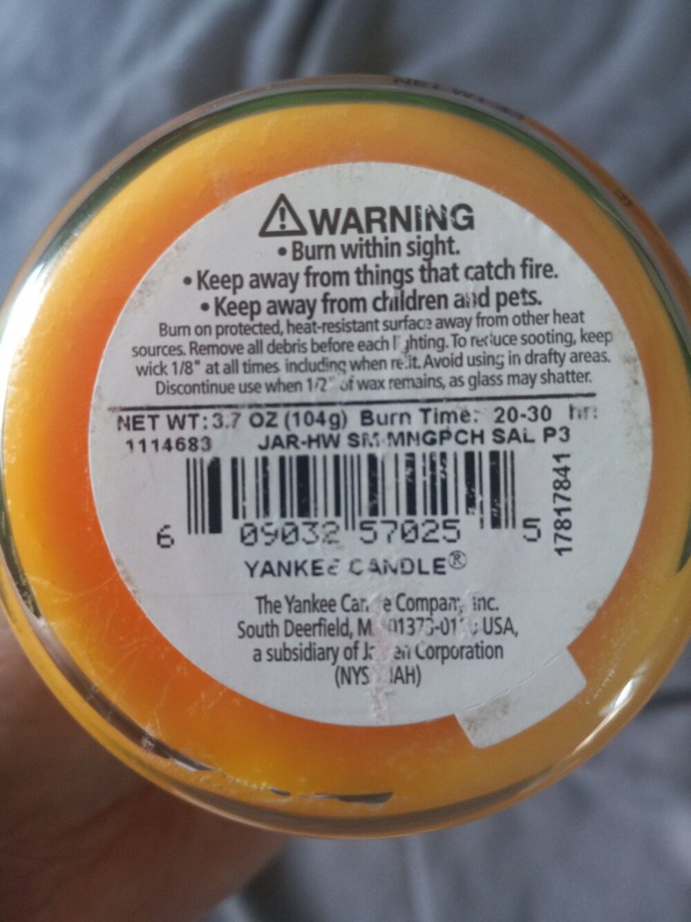 Vintage Yankee Candled Mango Peach Salsa NWT - Picture 4 of 4